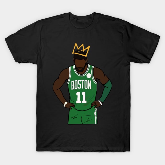 Kyrie Irving Crown - Boston Celtics T-Shirt by xavierjfong